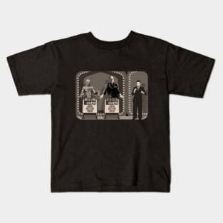 Double Over (Sepia) (Universal Monsters/Price is Right) Kids T-Shirt